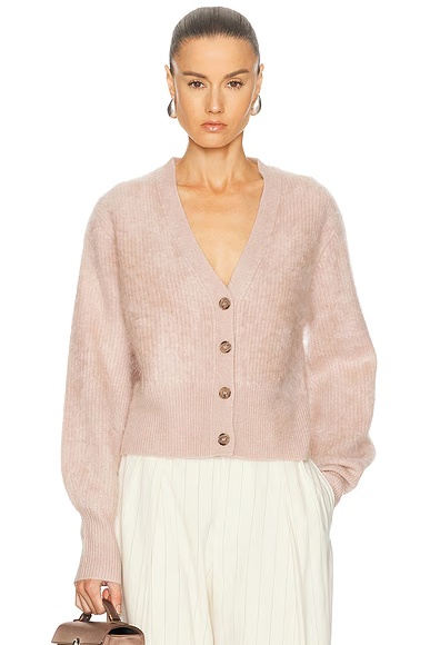 Cashmere Peyton Cardigan Pale Pink