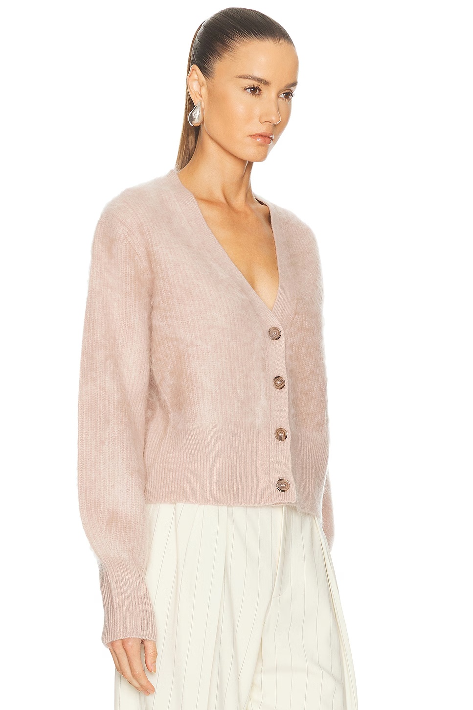 Cashmere Peyton Cardigan Pale Pink