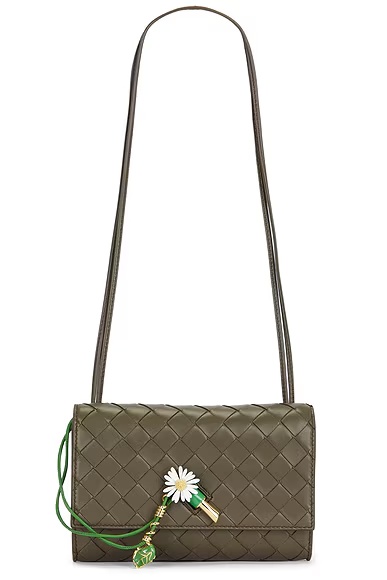 Andiamo Slim Pouch Cypress, Daisy Flower, & Muse Brass