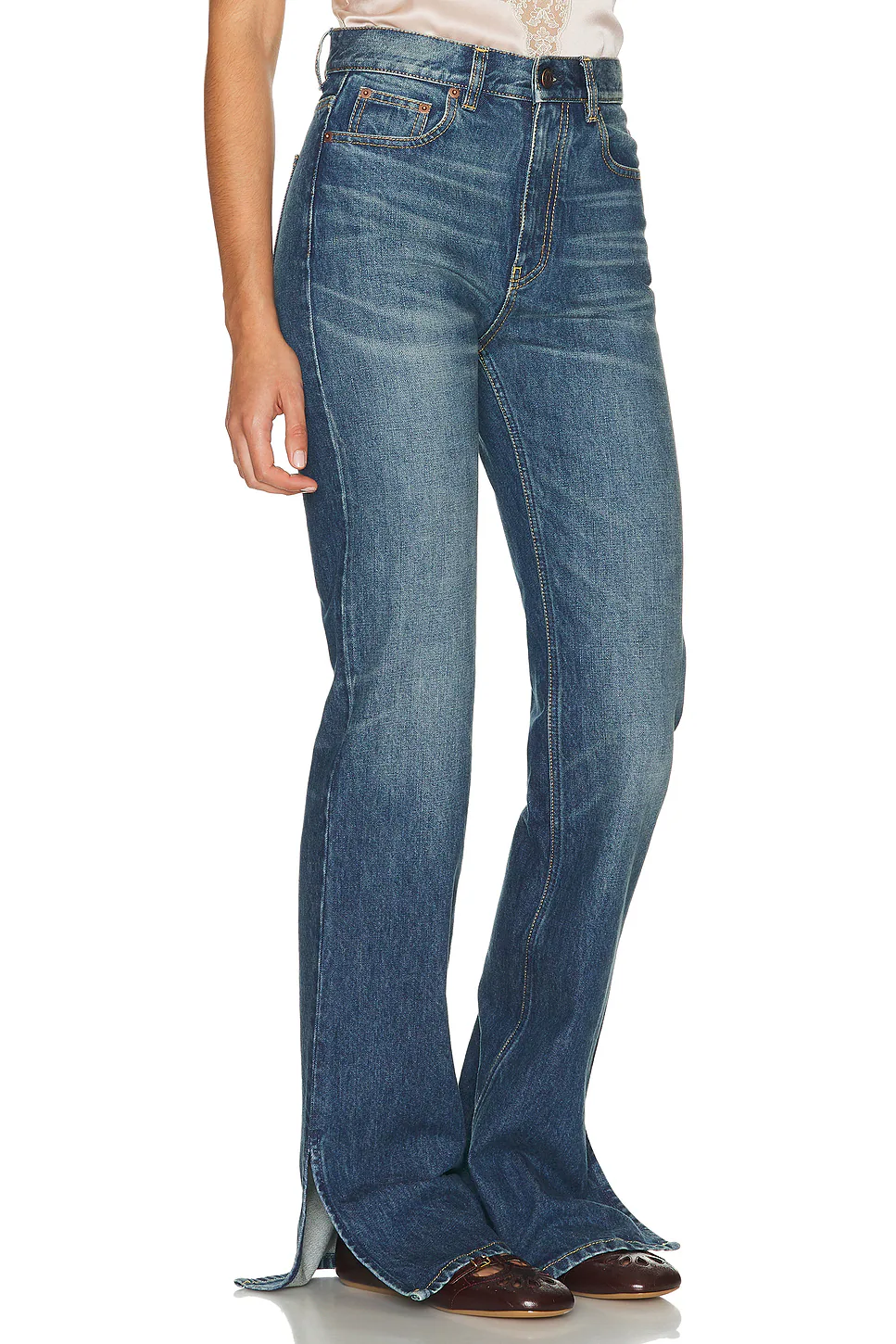 Straight Leg Faded Indigo