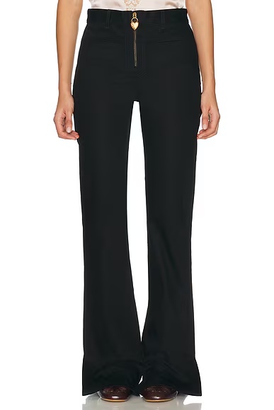 Straight Leg Trouser Black