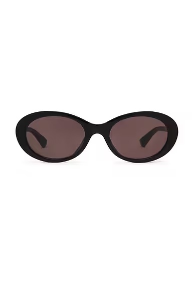 Round Sunglasses Black & Grey