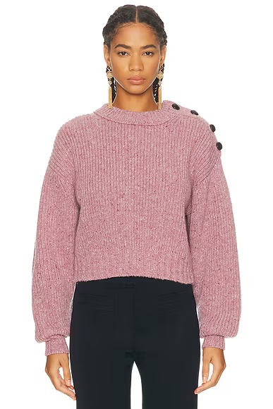 Mock Neck Sweater Dreamy Rose