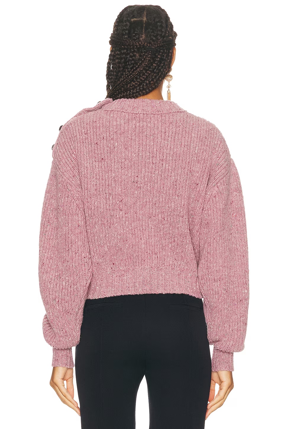 Mock Neck Sweater Dreamy Rose