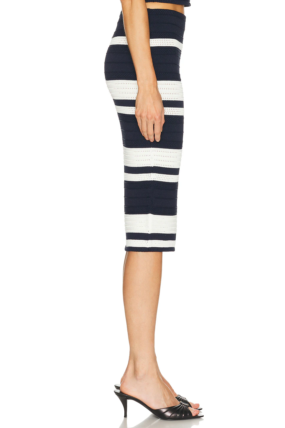 Ferris Pencil Skirt Icon Navy & Lux Cream