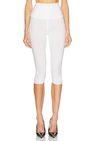 Pedal Pusher Capri Legging Snow White