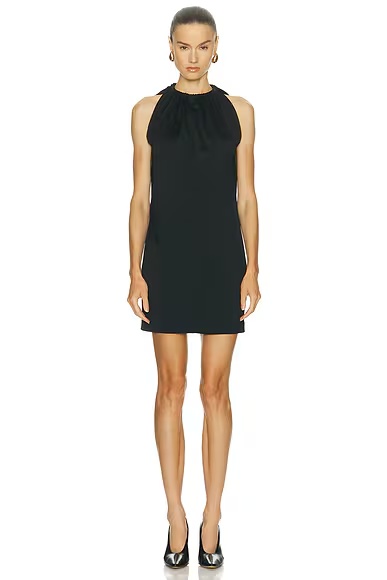 Halterneck Mini Dress Black