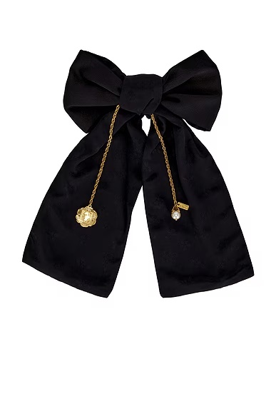 Charm Hair Bow Black
