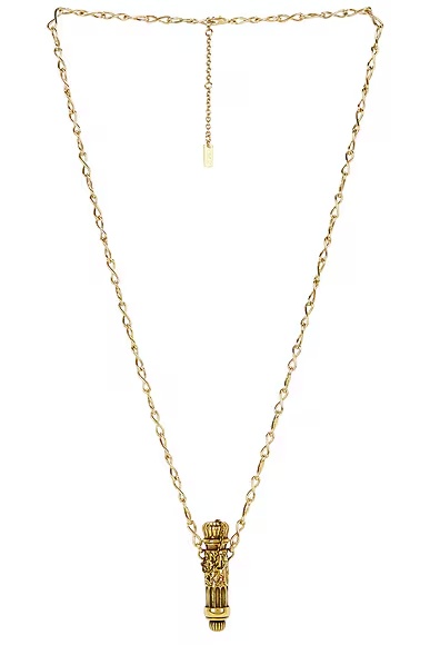 Long Pendant Necklace Vintage Gold