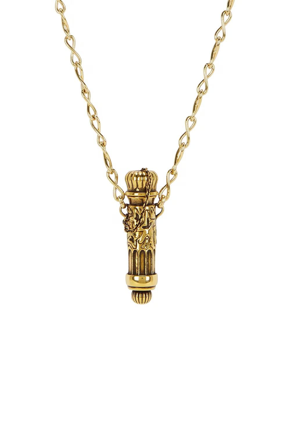 Long Pendant Necklace Vintage Gold