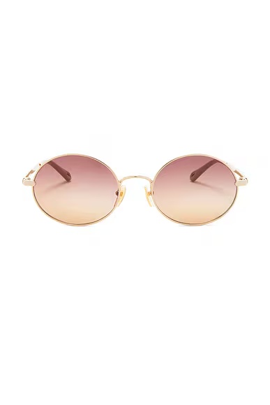 Aly Petit Sunglasses Gold & Brown
