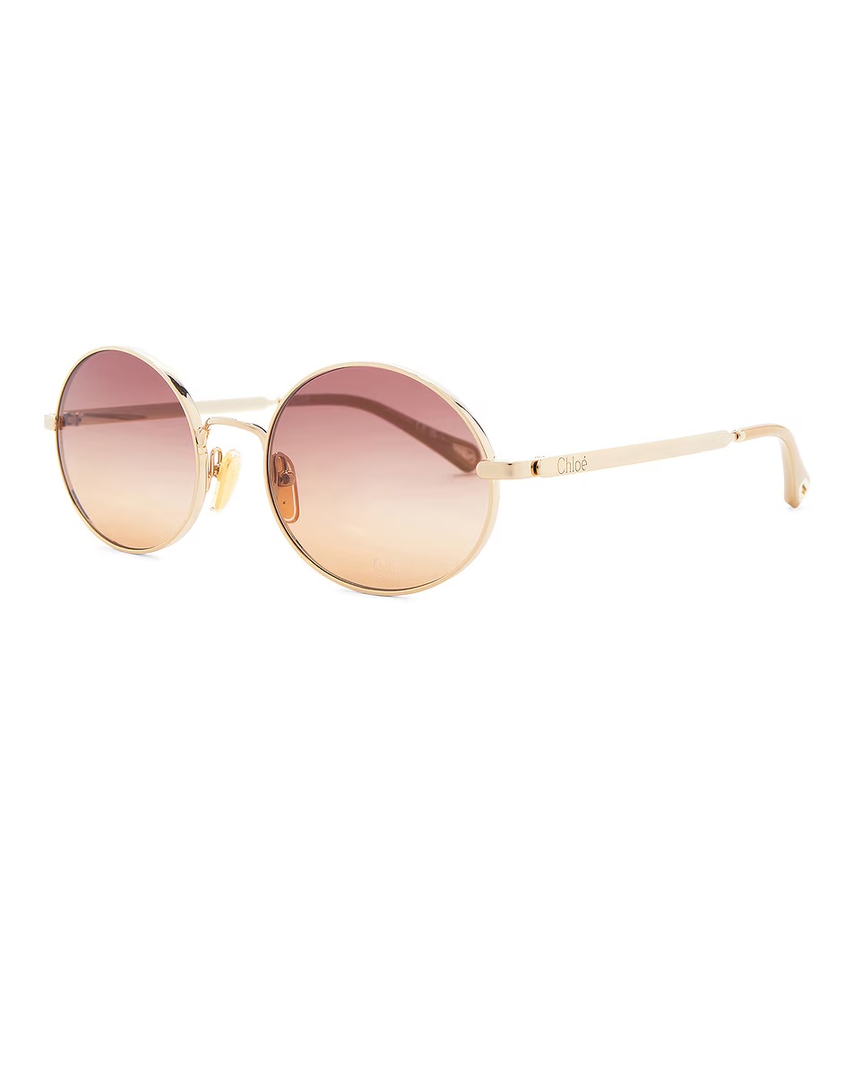 Aly Petit Sunglasses Gold & Brown