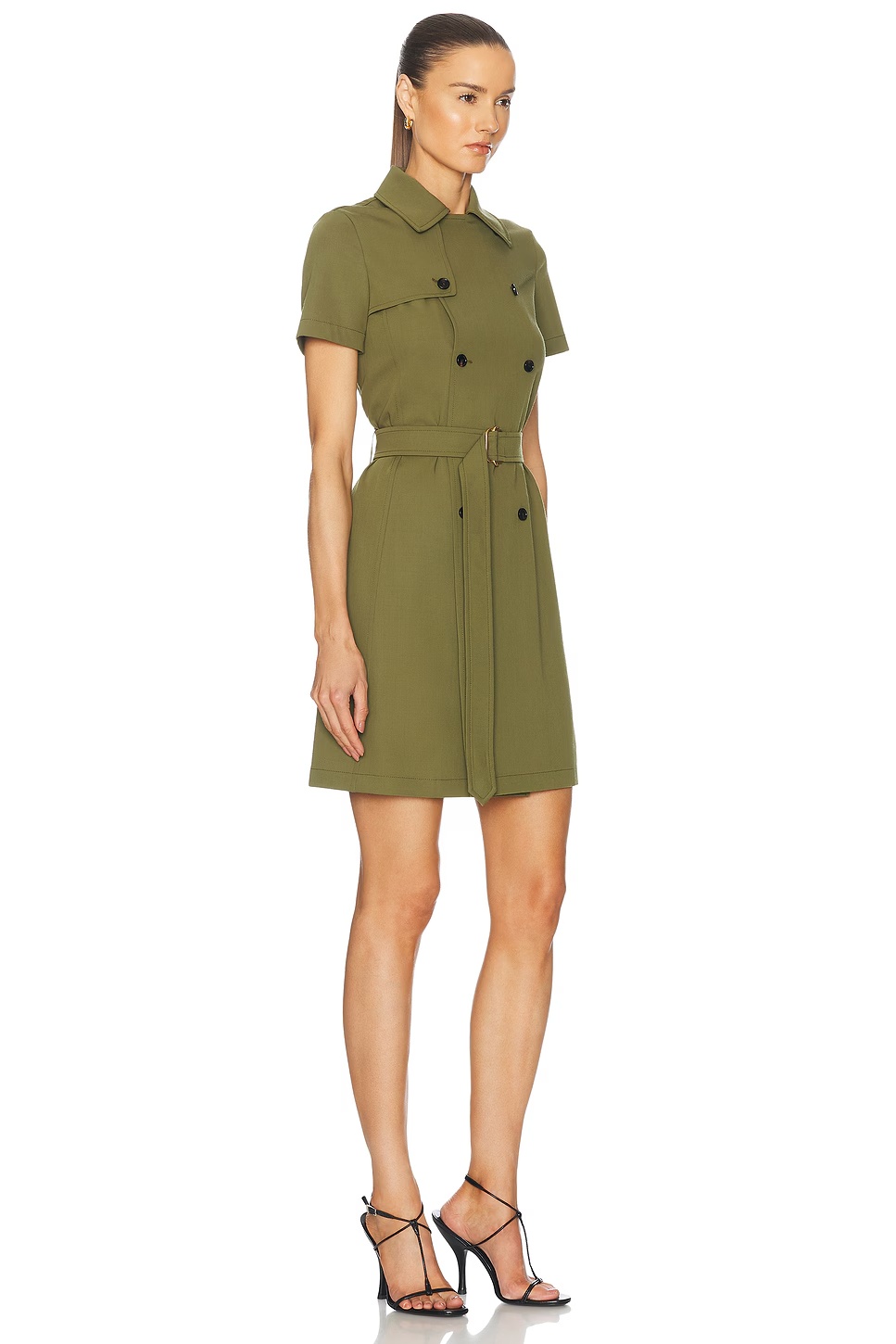 Mini Trench Dress Kelp