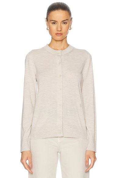 Crewneck Cardigan Nutmeg