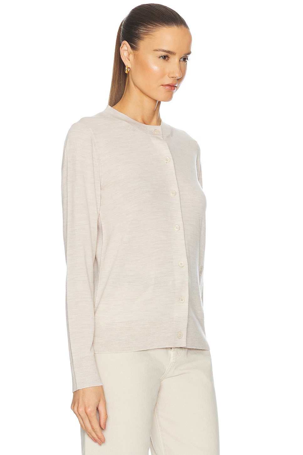 Crewneck Cardigan Nutmeg