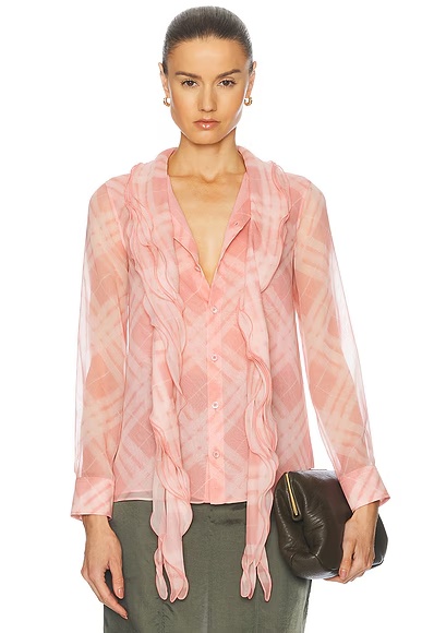 Long Sleeve Ruffle Top Candy IP Check
