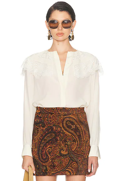 Lace Blouse Pristine White