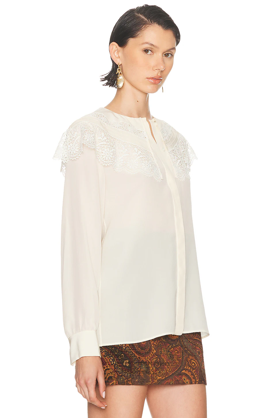 Lace Blouse Pristine White