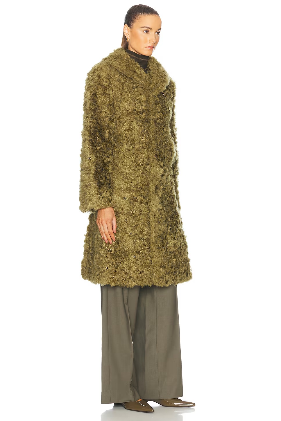 Button Front Long Coat Acre