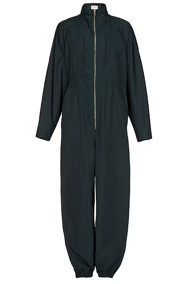 ALAΪA Belt Jumpsuit Vert Fonce