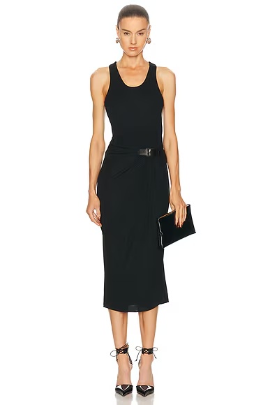 Midi Tank Dress Black