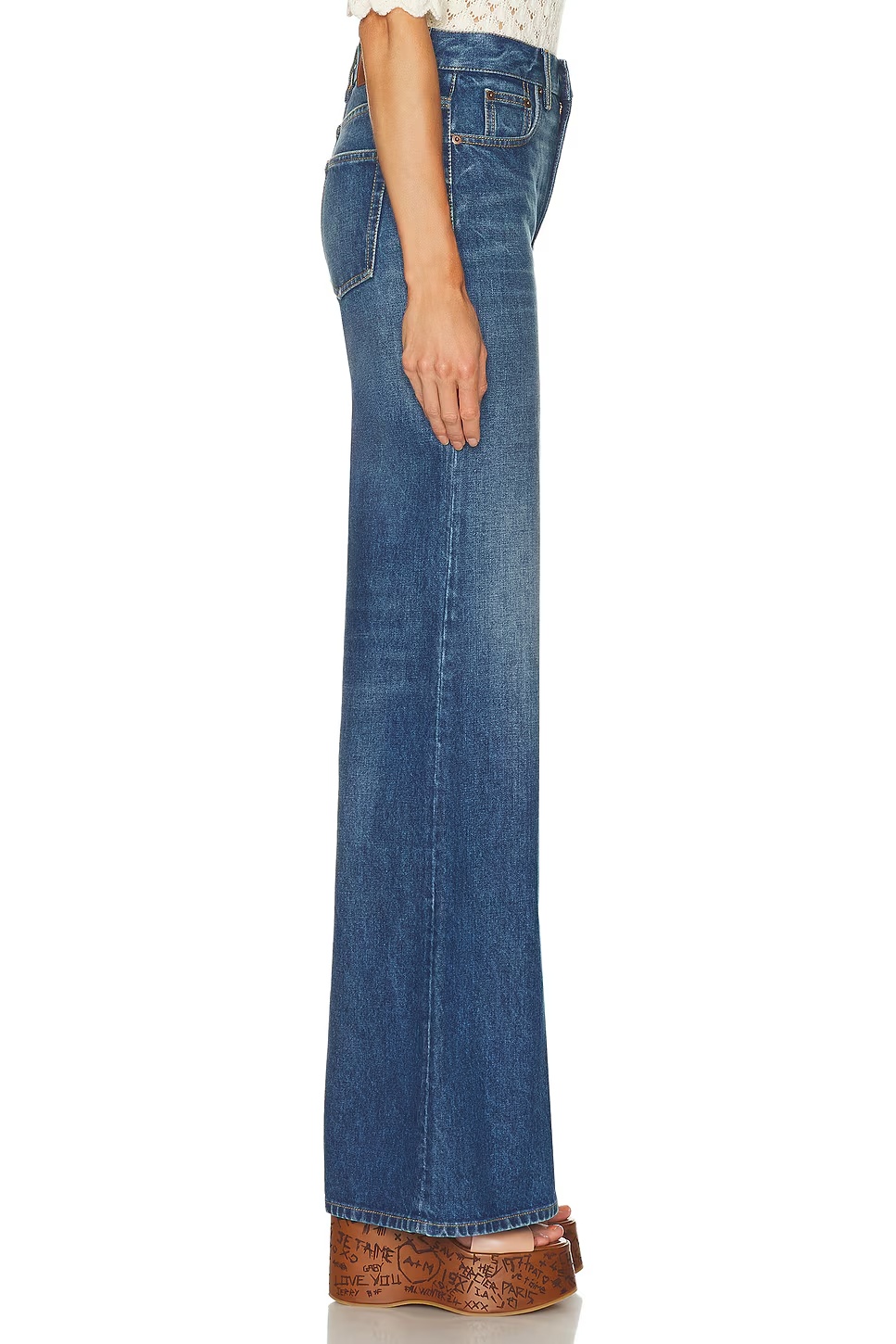 Wide Leg Hazy Blue