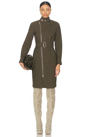 Zip Up Mini Dress Kindle Melange