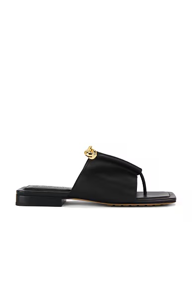 Solstice Flat Sandal Black