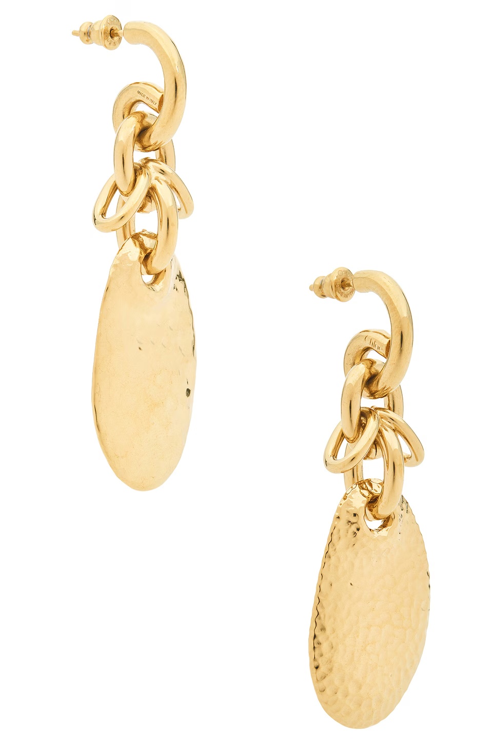 Pendant Earrings Vintage Gold
