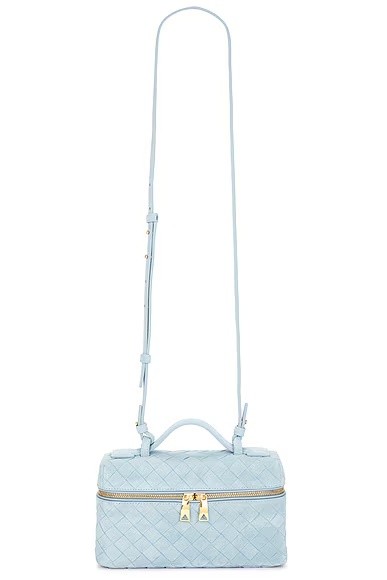 Bang Bang Suede Vanity Bag Ice & Gold