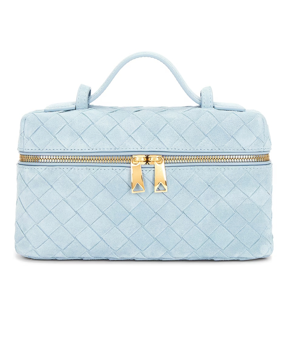 Bang Bang Suede Vanity Bag Ice & Gold