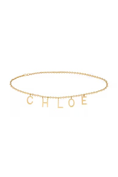 Letters Belt Vintage Gold