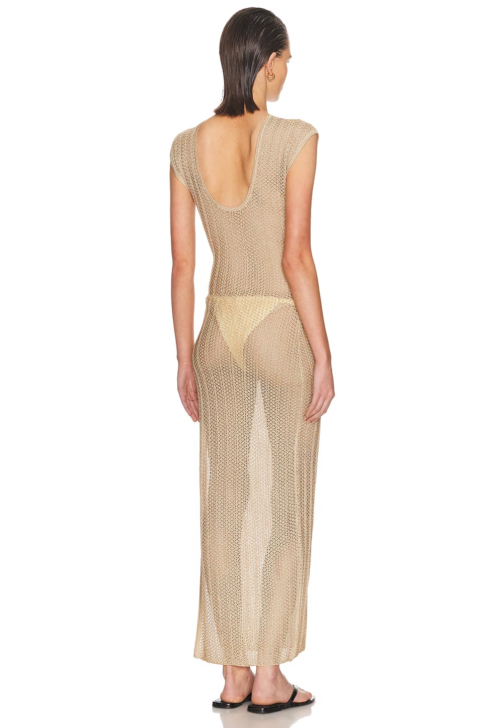 Nell Dress Metallic Gold