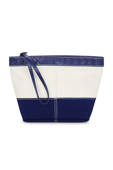 Medium Flip Flap Pouch White, Cruise, & Gold