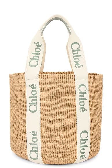 Woody Tote Bag Bluish Green