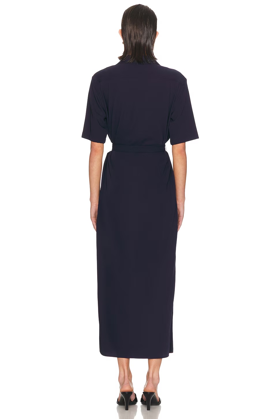Carol Button Up Dress Icon Navy