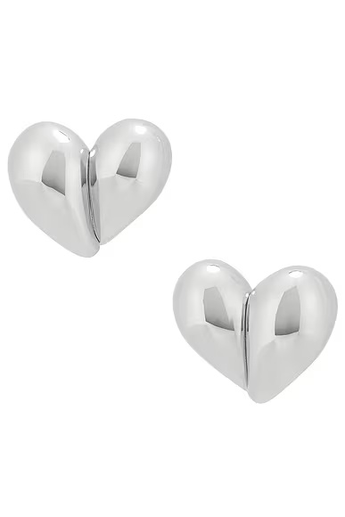 Heart Earrings Silver