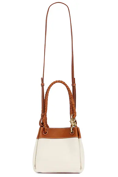 Small Parachute Canvas Bag Natural, Light Wood, & Muse Brass