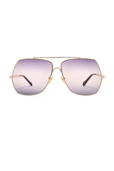 Aly Sunglasses Gold & Violet
