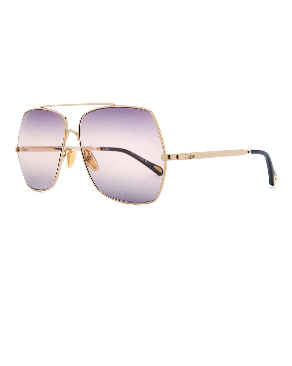 Aly Sunglasses Gold & Violet