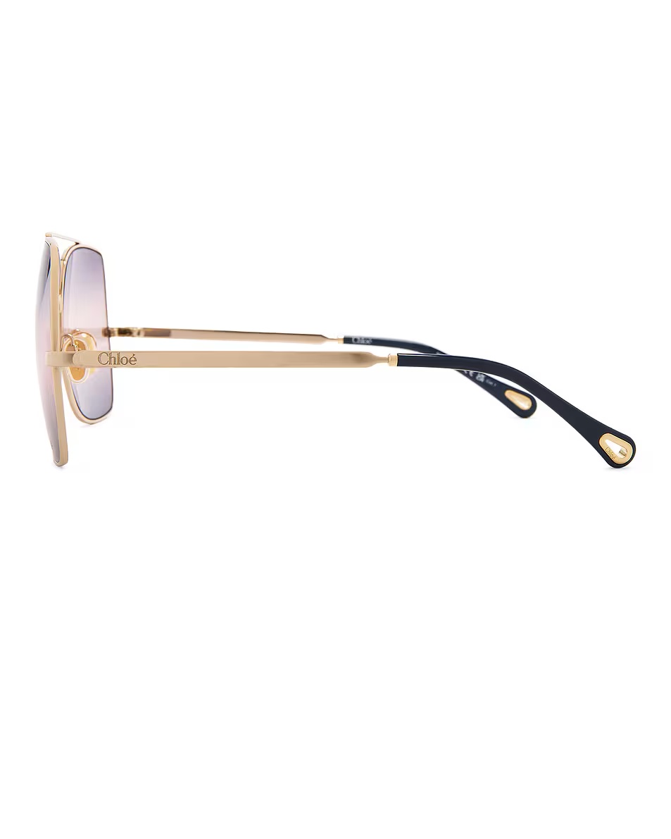 Aly Sunglasses Gold & Violet