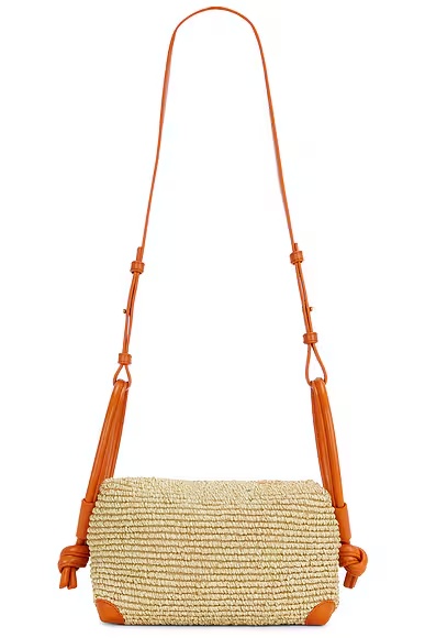 Loop Top Handle Bag Natural, Burned Orange, & Muse Brass