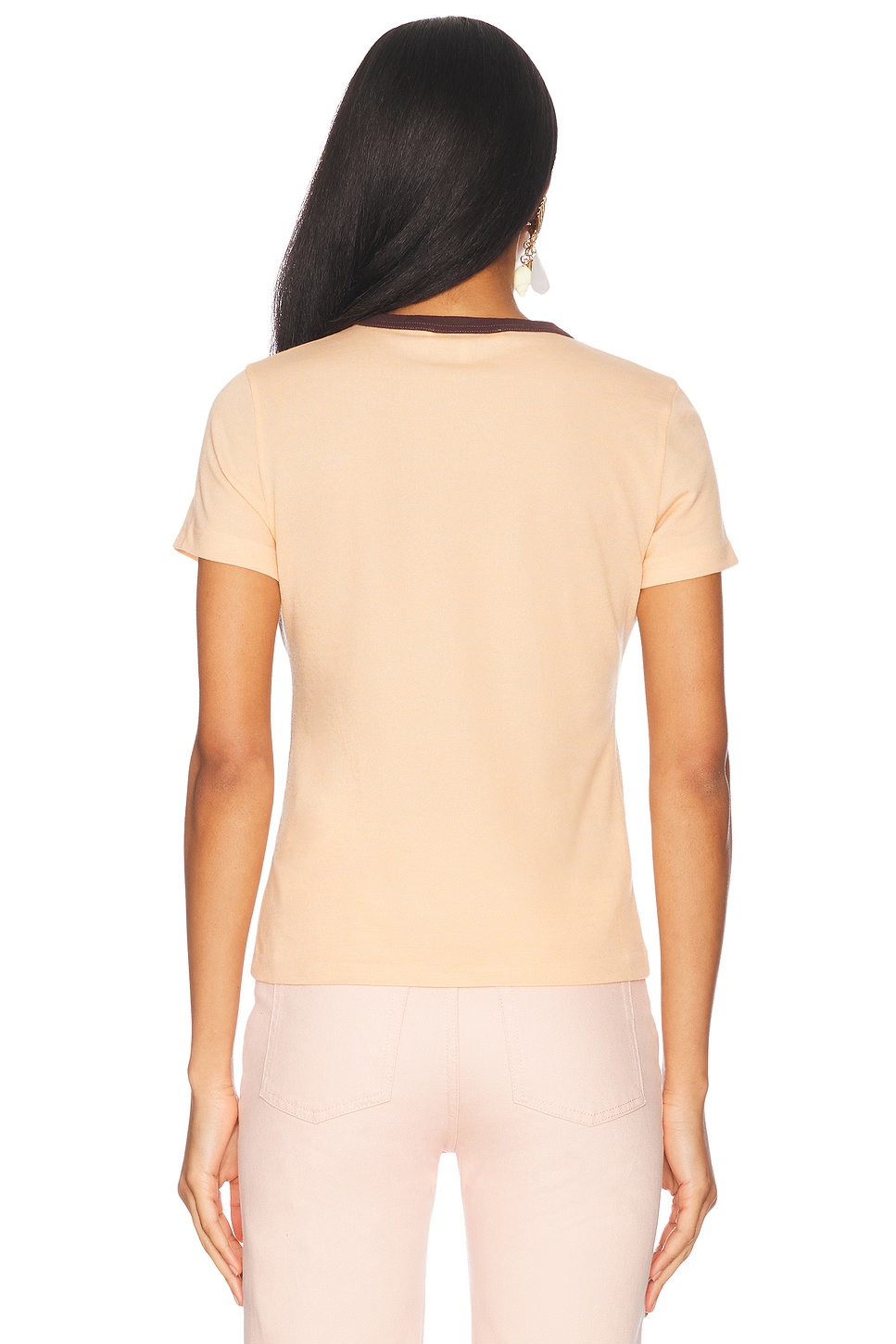 Portrait Print Tee Tender Orange