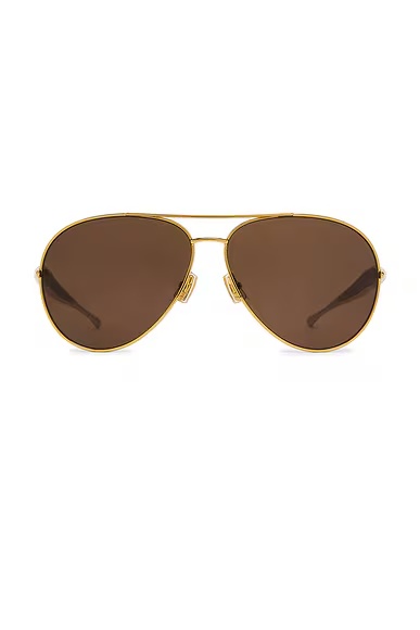 Sardine Sunglasses Gold & Brown