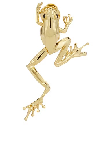 Frog Brooch Yellow Gold