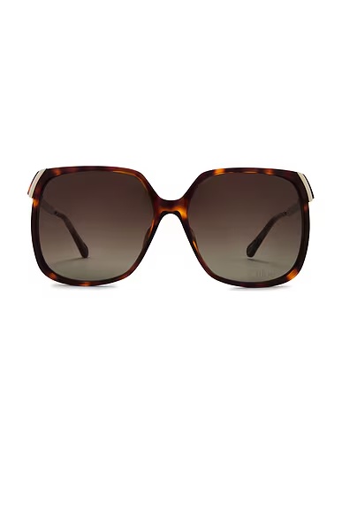 Aly Sunglasses Havana, Gold, & Brown