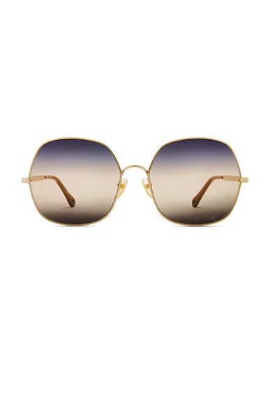 Aly Sunglasses Gold & Blue
