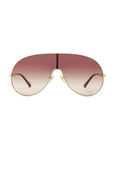 Aly Sunglasses Gold & Brown