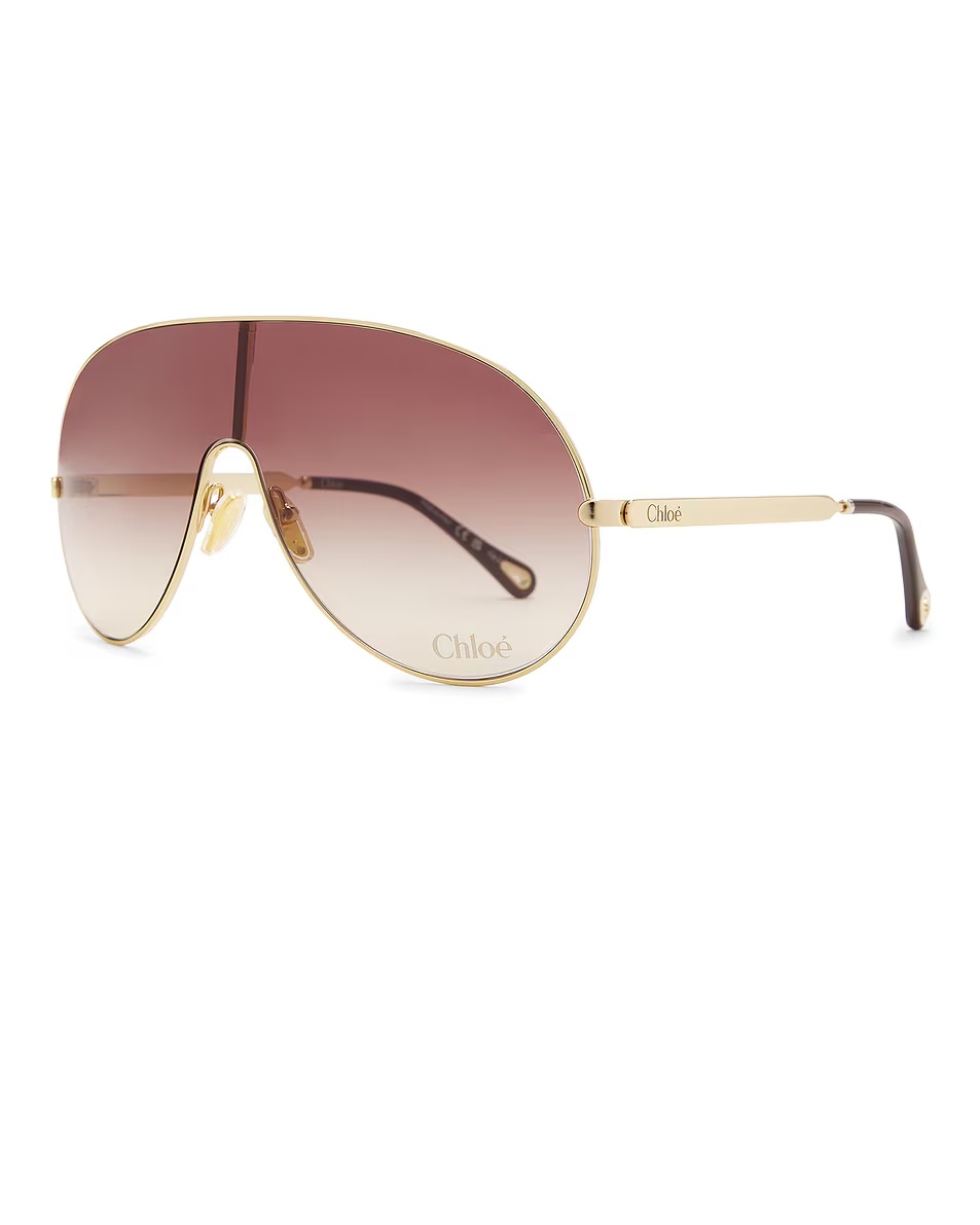 Aly Sunglasses Gold & Brown