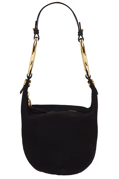 Bracelet Suede Shoulder Bag Black